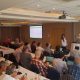 UNEXMIN meeting - A presentation, being held by one of the partners of the UNEXMIN project, in Miskolc.