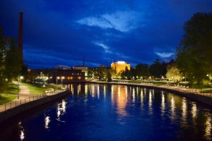 UNEXMIN meeting - Tampere seen during the night